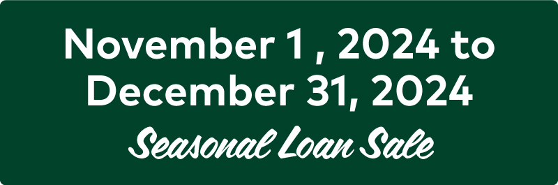 Holiday Loan Sale Dates